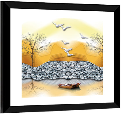 Lake Forest Reflection Wall Art