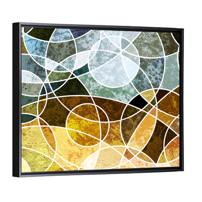 Weathered Geometric Mosaic Wall Art