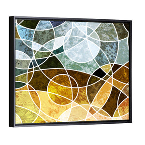 Geometric Grunge Abstract Wall Art