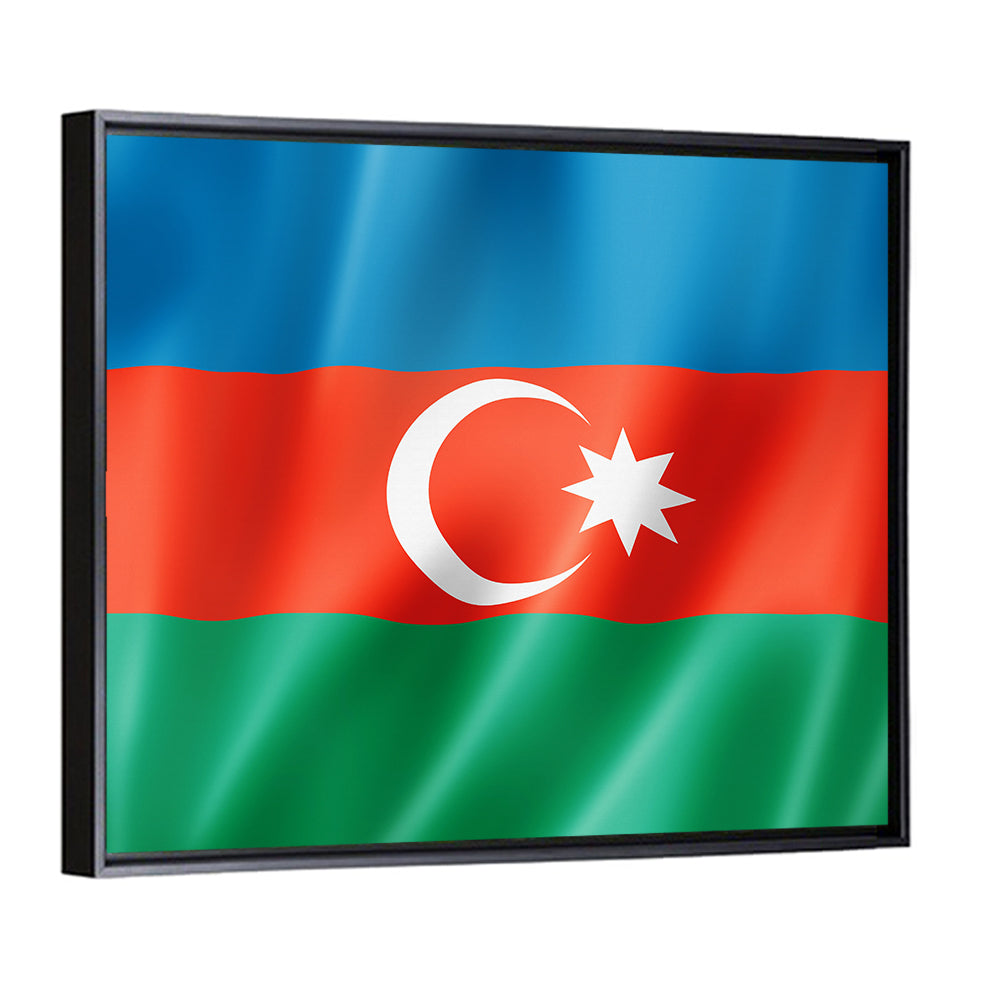 Flag Of Azerbaijan Wall Art