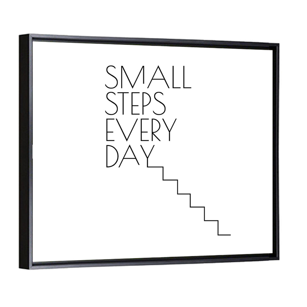 Small Steps Every Day Quote Wall Art