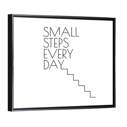 Small Steps Every Day Quote Wall Art
