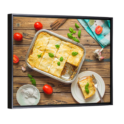 Rustic Homemade Lasagna Wall Art