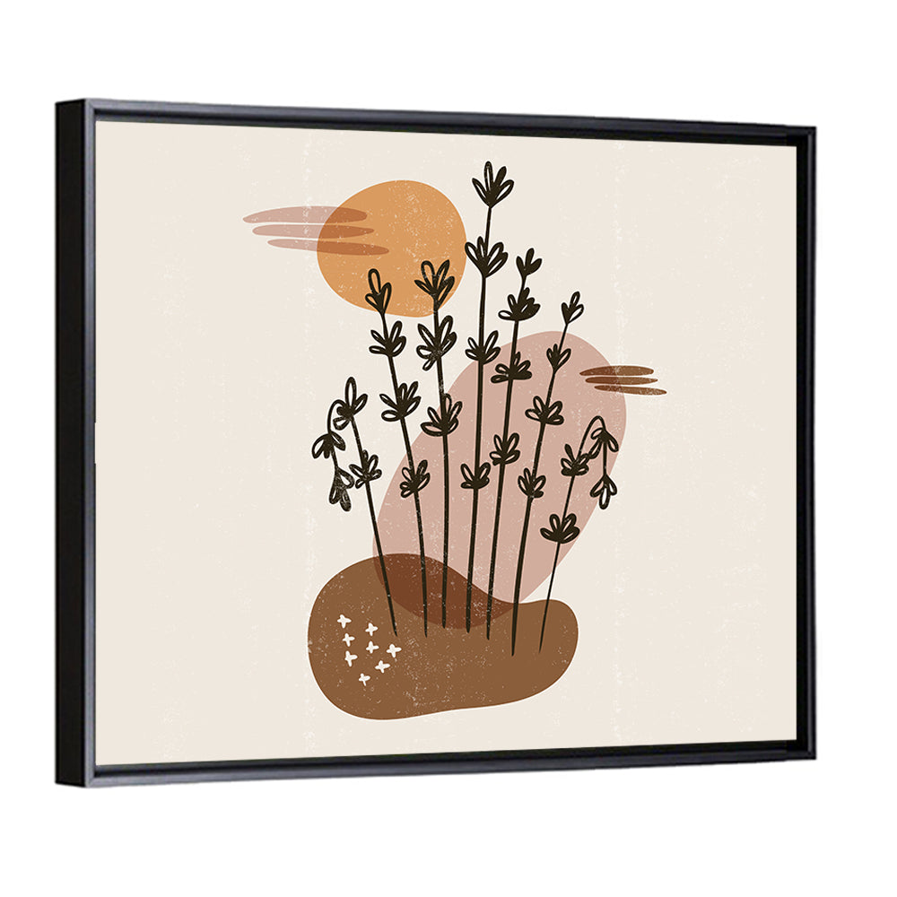 Lavender Botanical Minimalist Wall Art