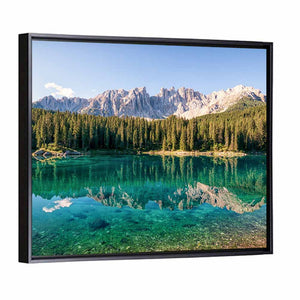 Karer Lake At The Dolomites In Italy Wall Art