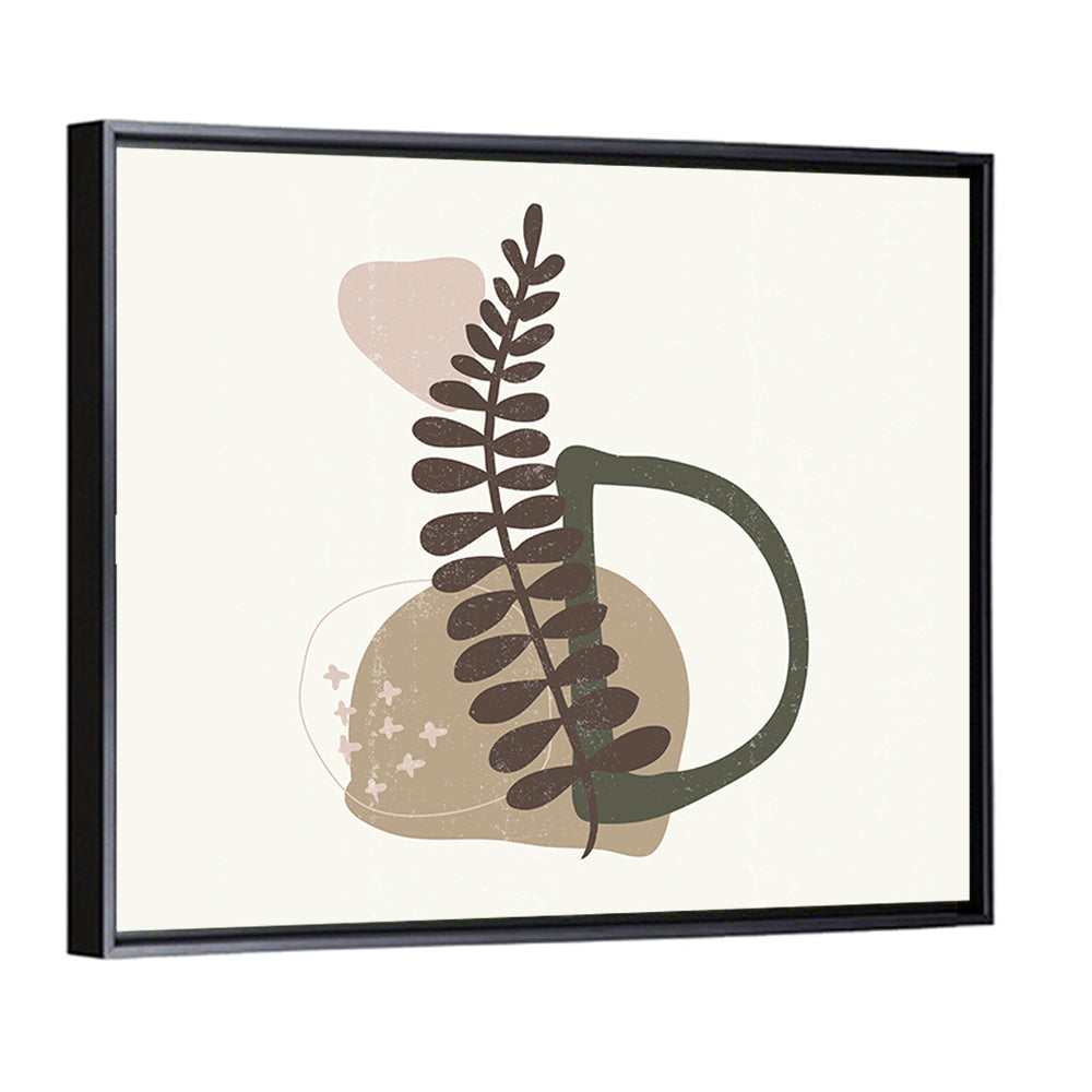 Letter D Botanical Vintage Wall Art