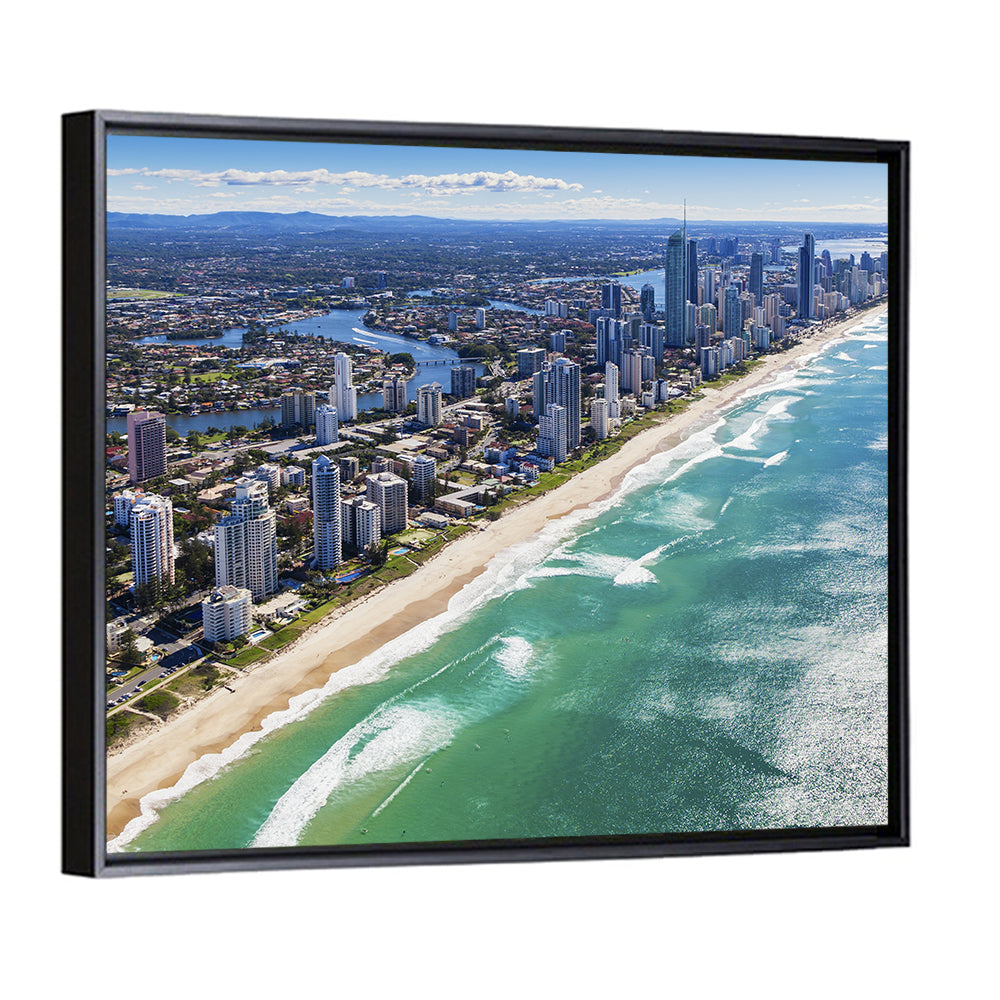 Gold Coast Surfers Paradise Skyline Wall Art