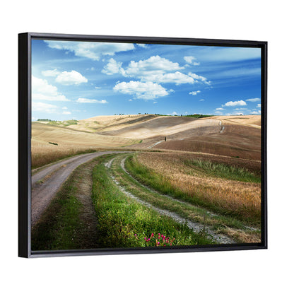 Dirt Road Through Tuscany Wall Art