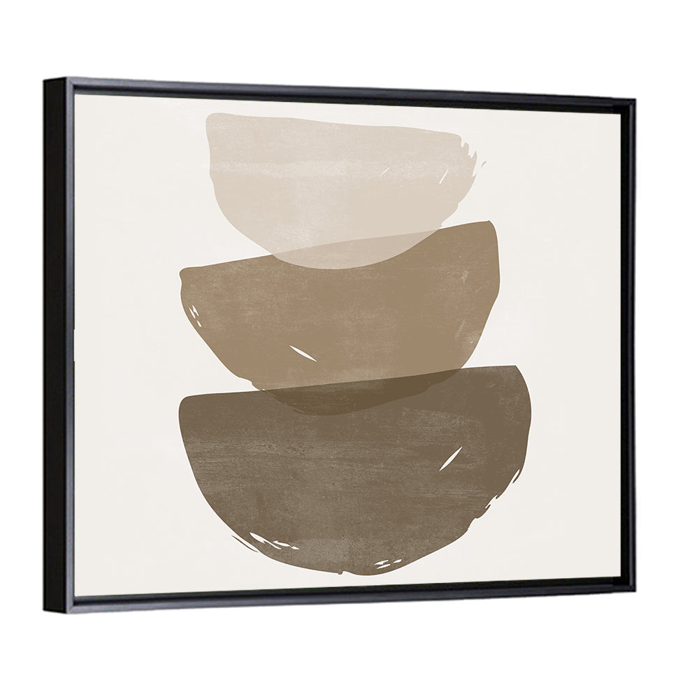 Sun and Moon Stacked Shapes Wall Art
