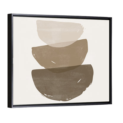 Sun and Moon Stacked Shapes Wall Art