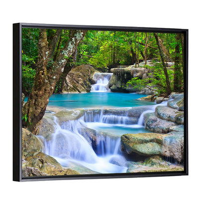 Erawan Waterfall Turquoise Pools Wall Art