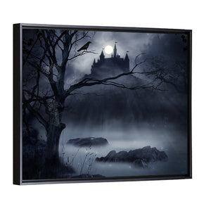 Castle Shadow On A Swamp Wall Art