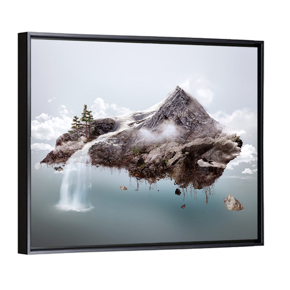 Floating Mountain Island Wall Art
