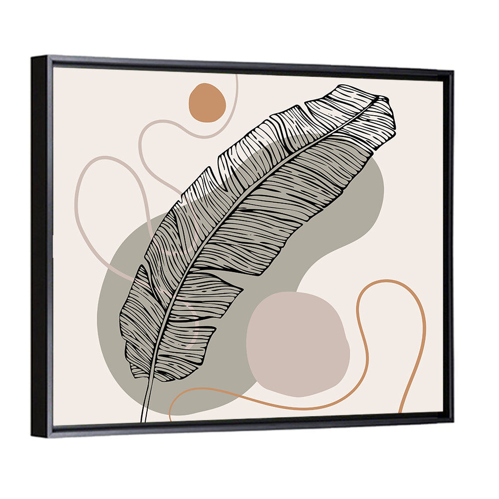 Minimalist Leaf Illustration Wall Art