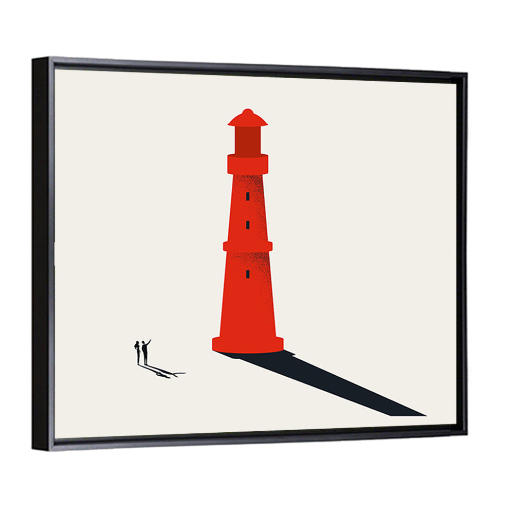 Red Lighthouse Vision Wall Art