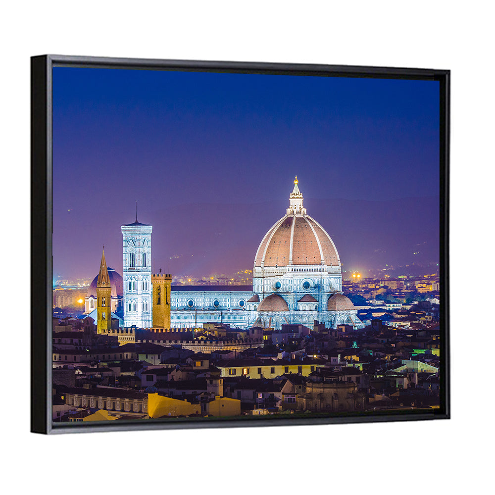 Florence Night Skyline Wall Art