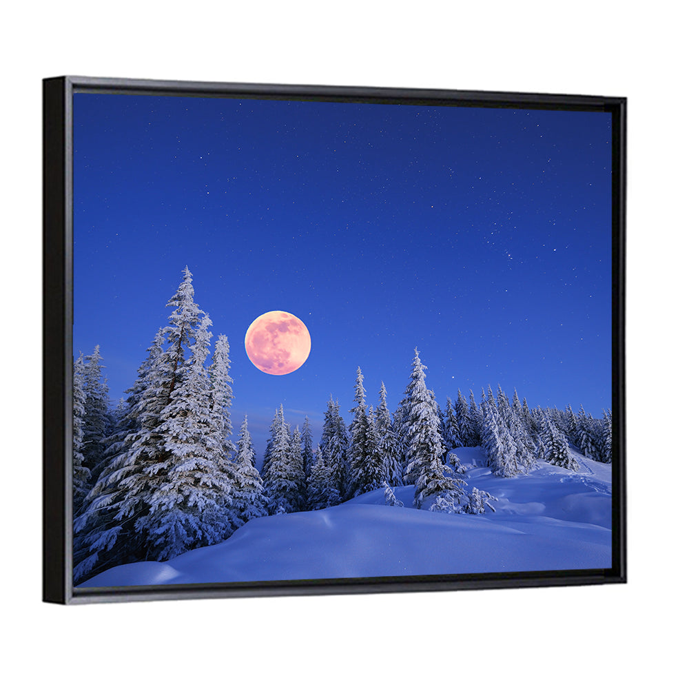 Moonlit Carpathian Mountains, Ukraine Wall Art