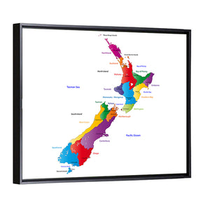 New Zealand Map Wall Art