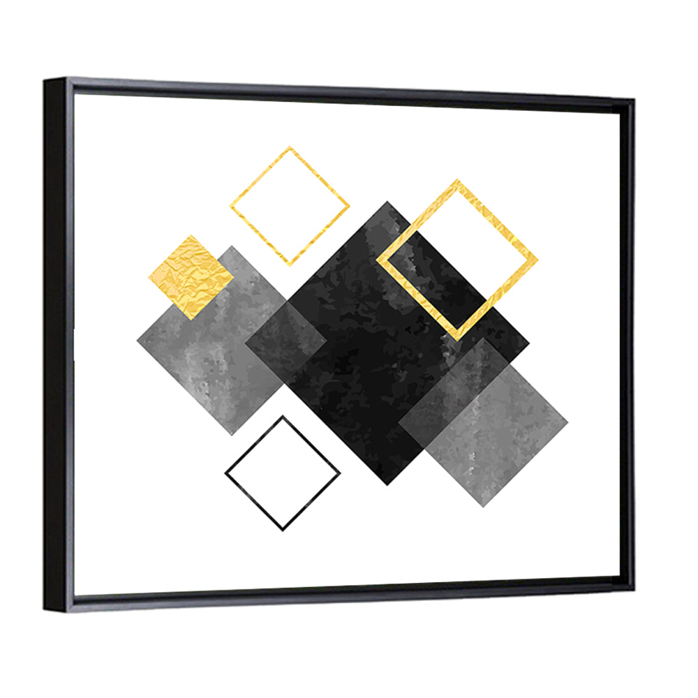 Layered Squares Composition Wall Art