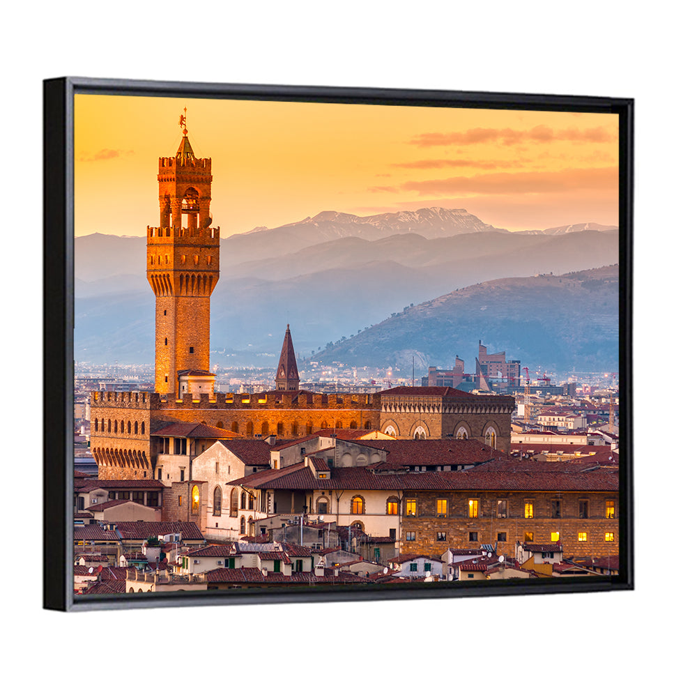 Palazzo Vecchio at Dusk Wall Art