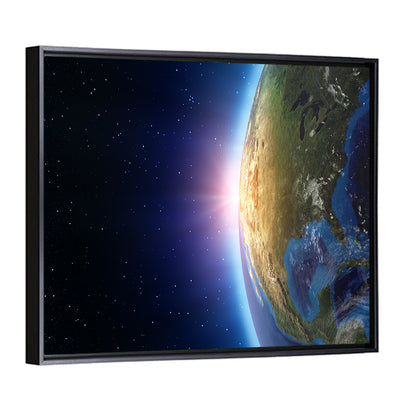 North America From Space Wall Art