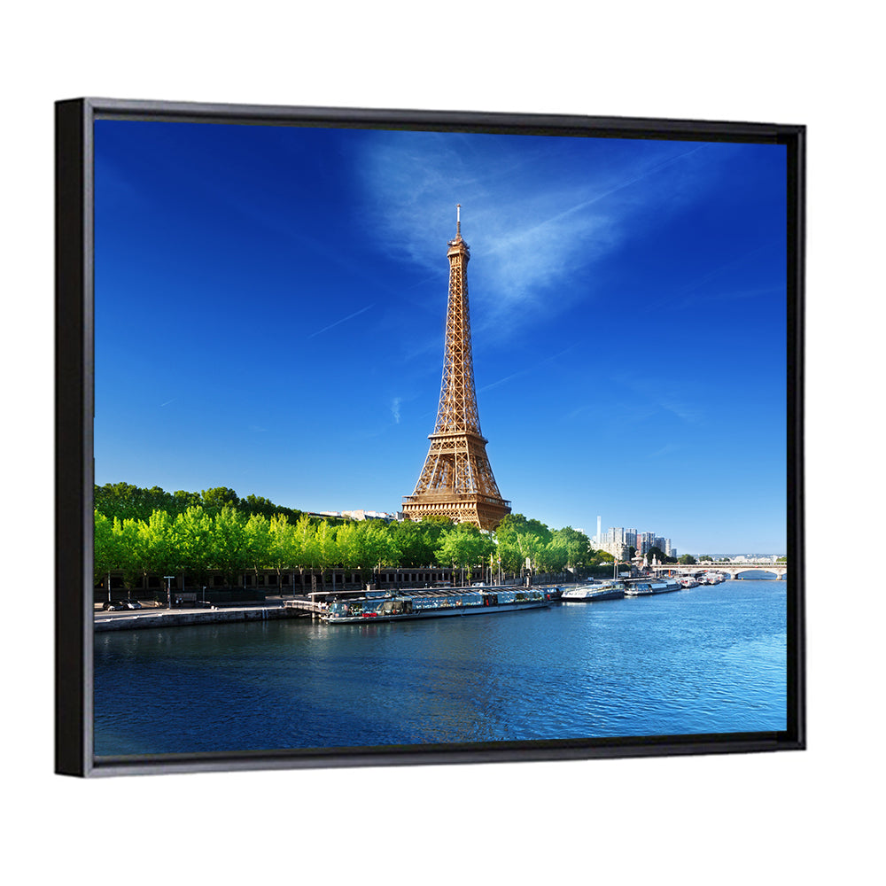 Seine and Eiffel Tower, Paris Wall Art