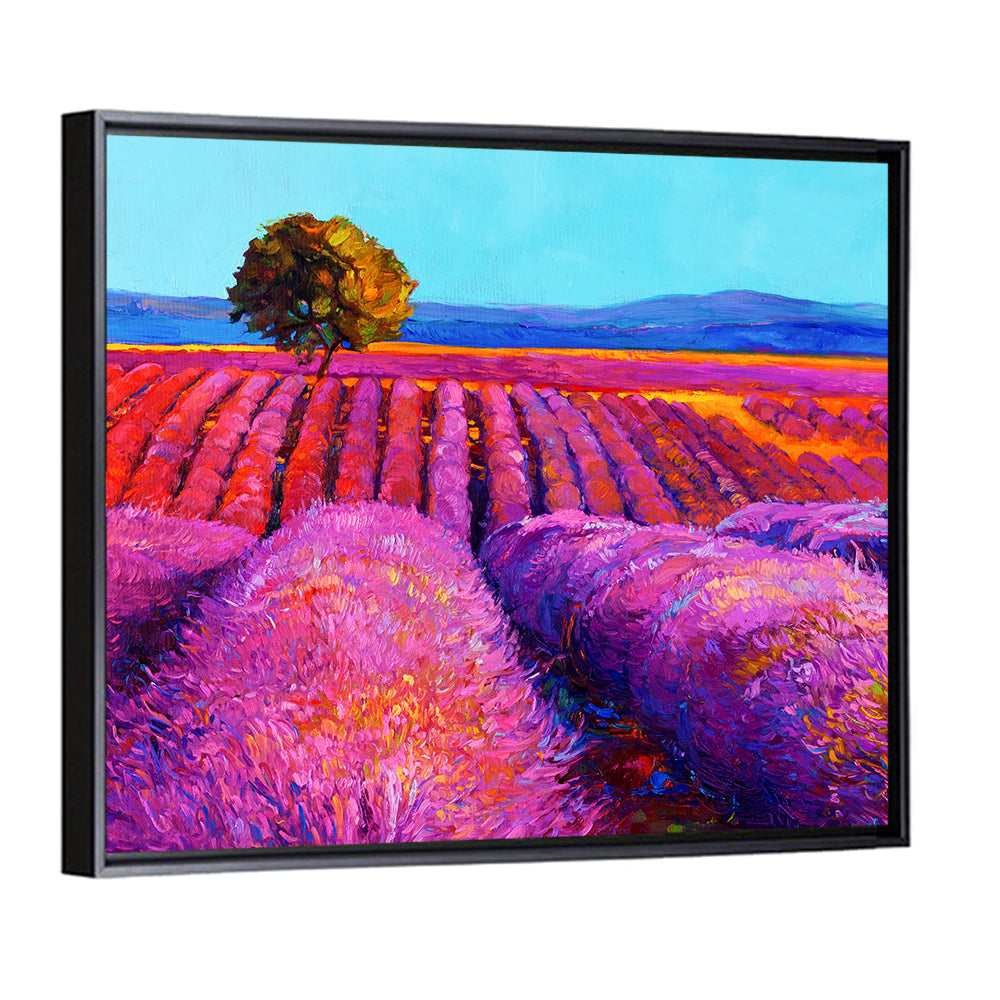 Impressionist Lavender Field Wall Art