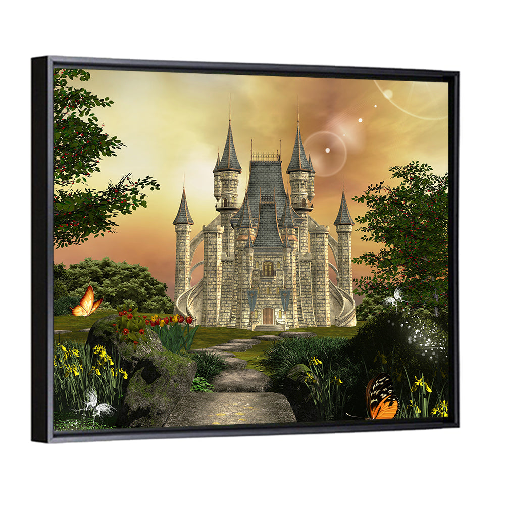 Castle in an Enchanted Garden Wall Art