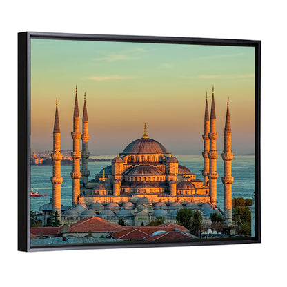 Sultan Ahmed Mosque at Sunset Wall Art