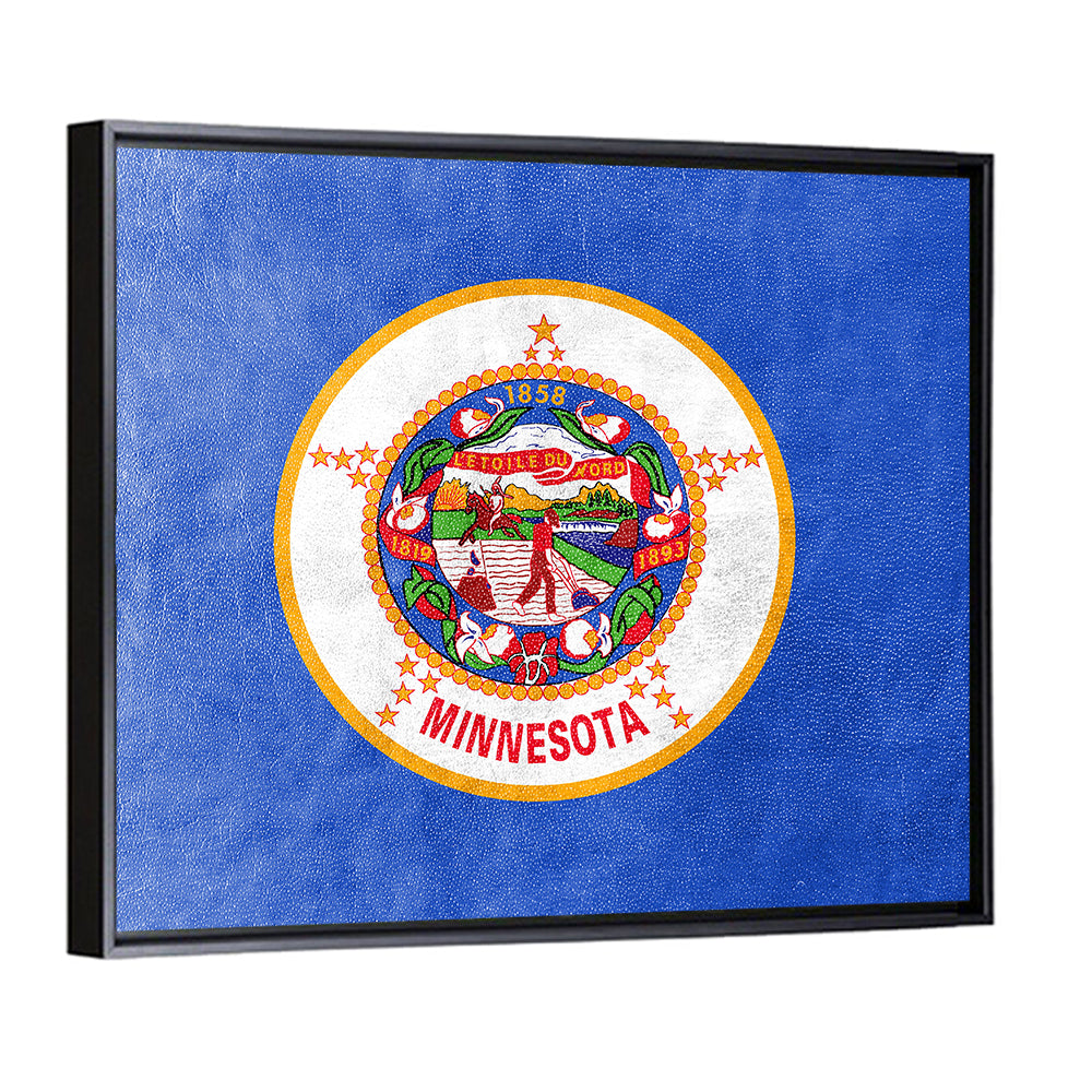 Minnesota State Flag with Seal Wall Art