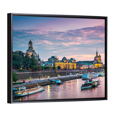 Dresden Elbe at Twilight Wall Art