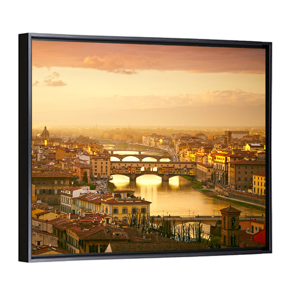 Ponte Vecchio at Sunset Wall Art