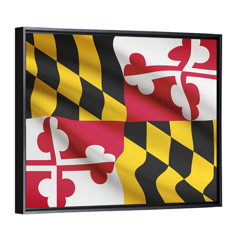 Flag Of Maryland State Wall Art