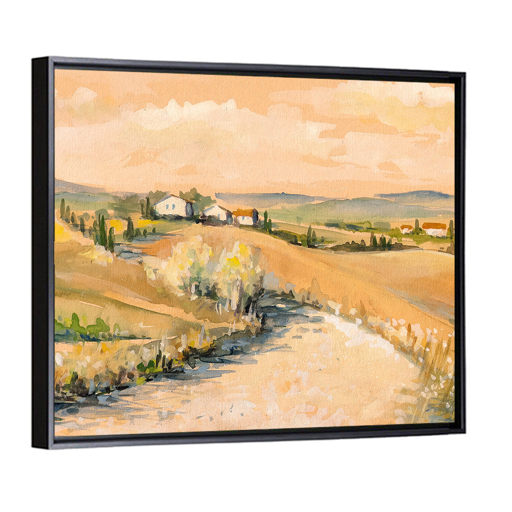 Tuscan Hills at Dusk Wall Art