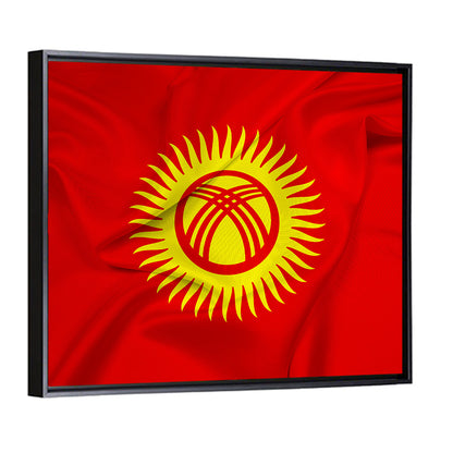 Flag Of Kyrgyzstan Wall Art=