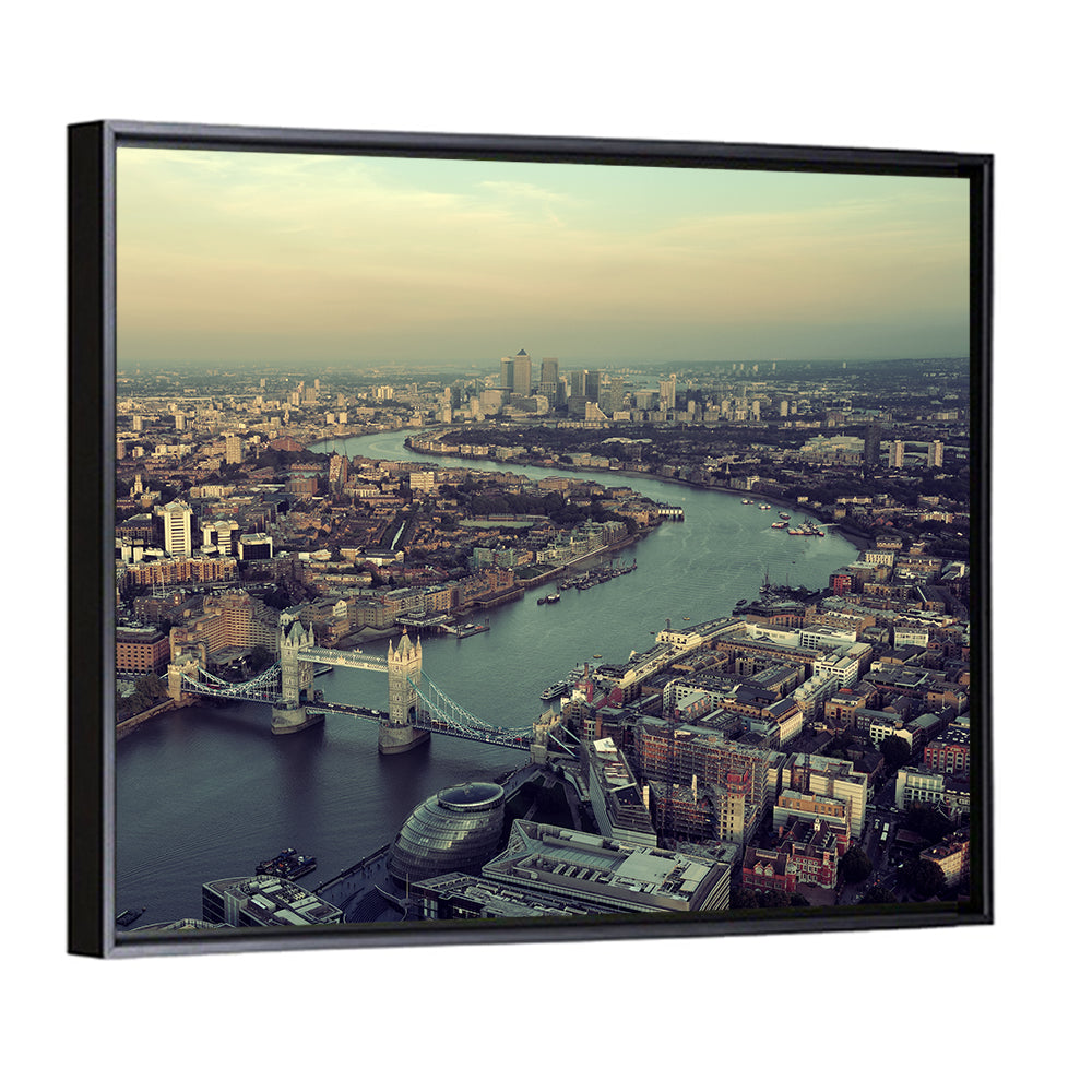 Aerial View of Tower Bridge Wall Art