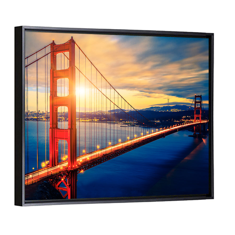 Golden Gate Bridge At Sunrise Wall Art