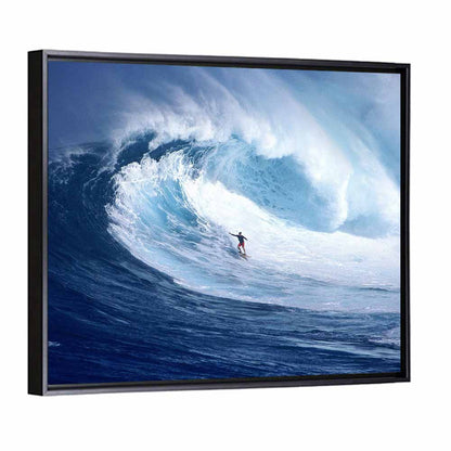 Surfer in Barrel Wave Wall Art
