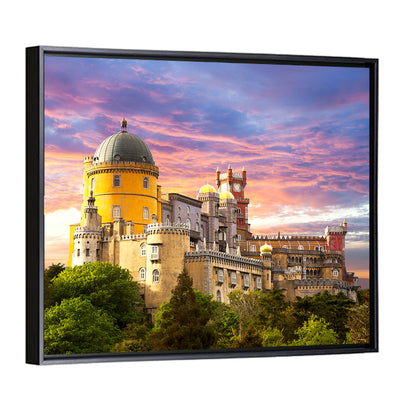 Pena Palace at Golden Dusk, Sintra Wall Art