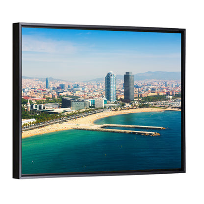 Barcelona from the Mediterranean Wall Art