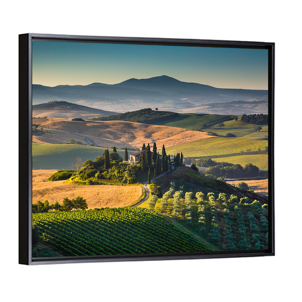 Tuscany Hilltop Villa Wall Art