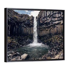 Svartifoss Black Waterfall Wall Art