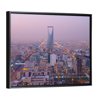 Kingdom Centre Riyadh at Dusk Wall Art