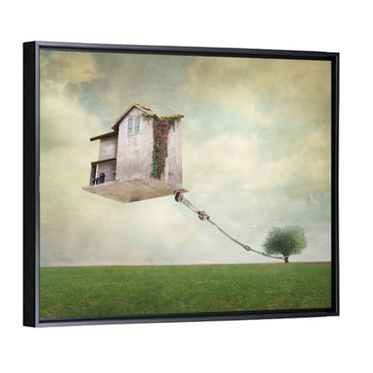 Floating House with Pulley Wall Art