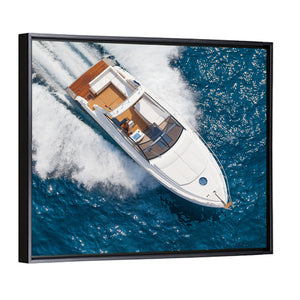 Motor Yacht From Top Wall Art