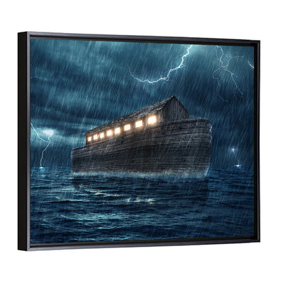Noah's Ark in Lightning Storm Wall Art