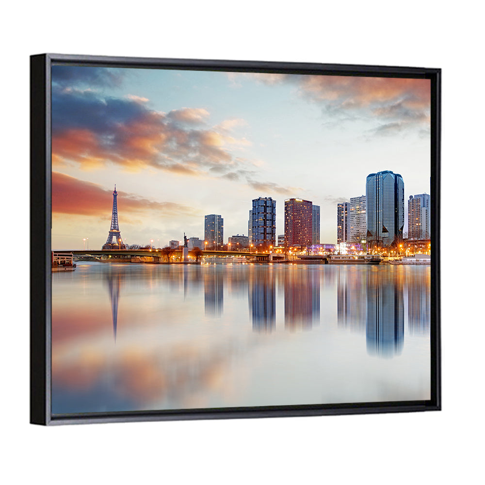 Paris Skyline with Eiffel Tower Wall Art
