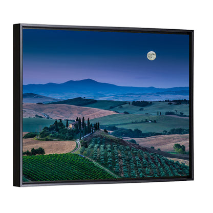 Moonlit Tuscan Hills Wall Art