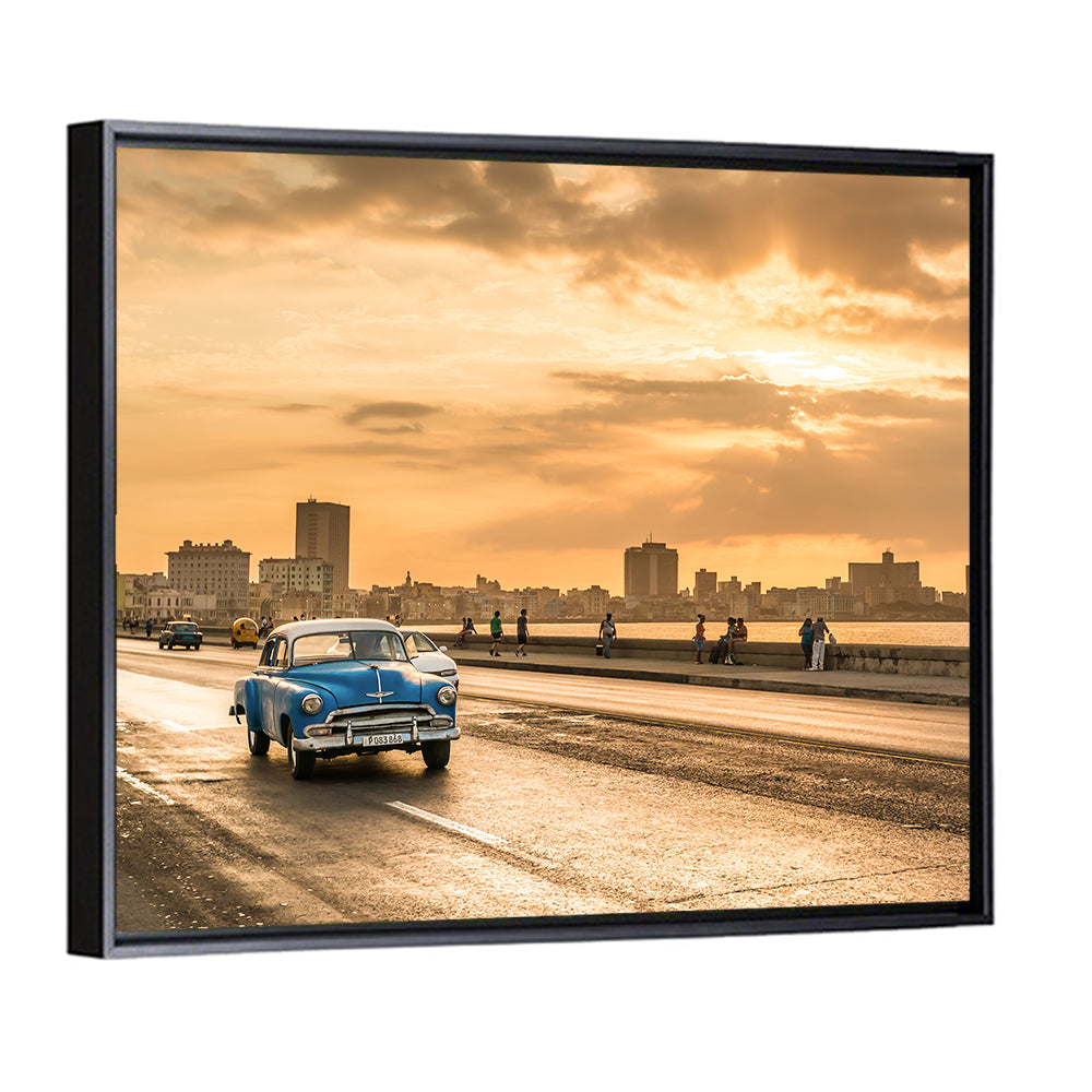 Havana Malecon Sunset Wall Art