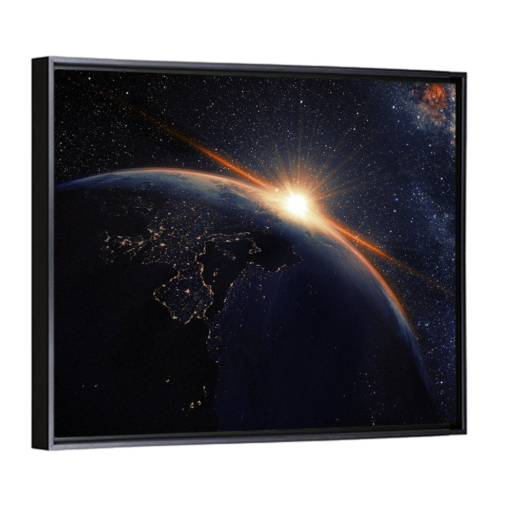 Sunrise Over Earth from Orbit Wall Art